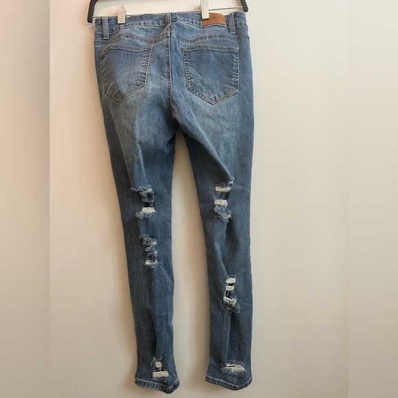 Boomboom Jeans. Ripped. Blue denim. Size 9 - Picture 3 of 4